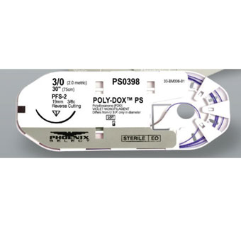 POLY-DOX™ PS SUTURE #3/0X30 IN 1/2C TPR PCT-2 12/PKG