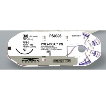 POLY-DOX™ PS SUTURE #2/0X30 IN 1/2C REV CUT PCP-2 12/PKG