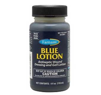 BLUE LOTION ANTISEPTIC WOUND DRESSING & GALL LOTION  4 OZ