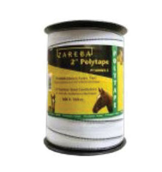 ZAREBA® ELECTRIC FENCE POLYTAPE 500 FT L X 2 IN W WHITE