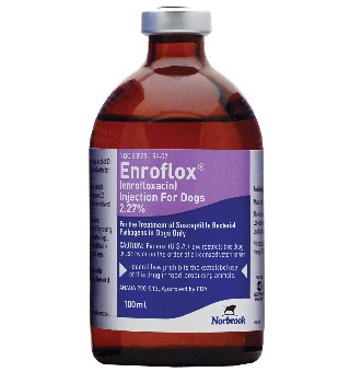 ENROFLOX® (ENROFLOXACIN) INJECTION FOR DOGS 2.27% 100 ML 1/PKG (RX)