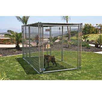 DOG KENNEL SHADE TOP WITH BUNGIES 5 FT X 10 FT