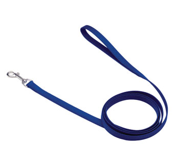00404 SINGLE-PLY DOG LEASH NYLON 5/8 IN X 4 FT BLUE