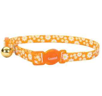 SAFE CAT® 06701 ADJUSTABLE COLLAR 8 - 12 IN X 3/8 IN DAISY YELLOW