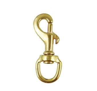VOLTHA™ SWIVEL EYE BOLT SNAP SOLID BRASS ROUND 3-3/8 IN X 3/4 IN 120 LB