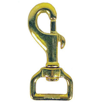 VOLTHA™ SWIVEL STRAP EYE BOLT SNAP 66 LB 1 IN X 3 IN SOLID BRASS