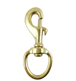 VOLTHA™ SWIVEL EYE BOLT SNAP SOLID BRASS ROUND 3-5/8 IN X 1 IN 96 LB