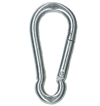 VOLTHA™ SNAP HOOK SILVER ZINC-PLATED 1/4 IN 130 LB