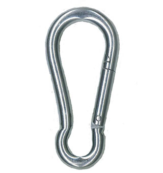 VOLTHA™ SNAP HOOK SILVER ZINC-PLATED 7/16 IN 410 LB