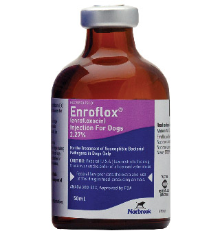 ENROFLOX® (ENROFLOXACIN) INJECTION FOR DOGS 2.27% 50 ML 1/PKG (RX)
