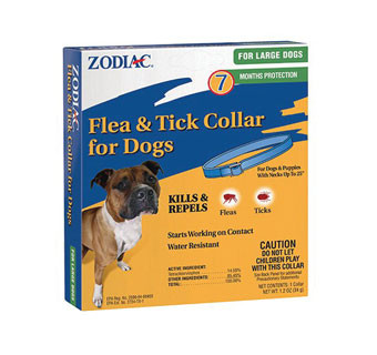 ZODIAC® FLEA & TICK COLLAR >12 WEEKS ALL AGES LARGE DOGS WITH NECKS UPTO 26 IN