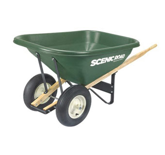 SCENIC LANE HD WHEELBARROW TRAY 8-CU-FT 2-PLY RIBBED TIRE 2