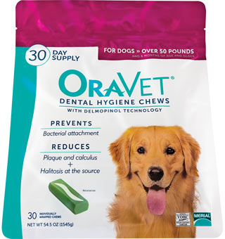 ORAVET DENTAL CHEWS LARGE DOG 6X30S (SOLD IN HAWAII ONLY)
