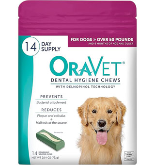 ORAVET DENTAL CHEWS LARGE DOG 6X14S (SOLD IN HAWAII ONLY)