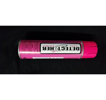 DETECT-HER™ INVERTED TIP TAIL PAINT SPRAY 500 ML FLUORESCENT PINK