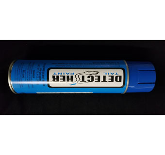 DETECT-HER™ INVERTED TIP TAIL PAINT SPRAY 500 ML FLUORESCENT BLUE