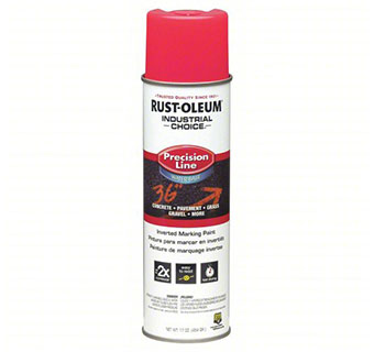 RUST-OLEUM® INVERTED MARKING PAINT FLUORESCENT PINK 17 OZ 1/PKG