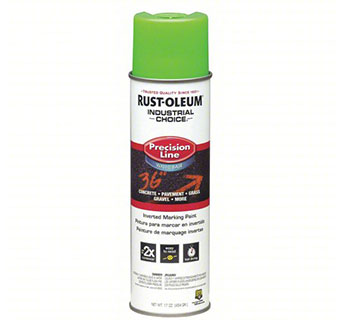 RUST-OLEUM® INVERTED MARKING PAINT FLUORESCENT GREEN 17 OZ 1/PKG