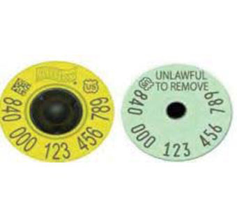 FULL DUPLEX EID TAG YELLOW/GREEN