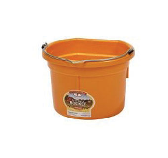 LITTLE GIANT® FLAT BACK BUCKET 8 QT PLASTIC ORANGE