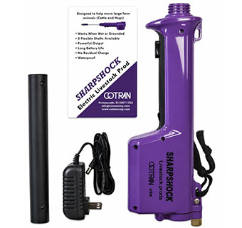 SHARPSHOCK® ELECTRIC PROD HANDLE W/ RECHARGEABLE BATTERY TUBE AND CHARGER