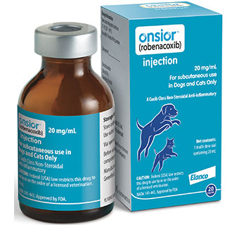 ONSIOR® INJECTABLE FOR CATS AND DOGS 20 MG/ML (RX)