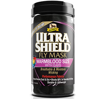 ULTRASHIELD® FLY MASK WARMBLOOD SIZE WITH EARS 1/PKG