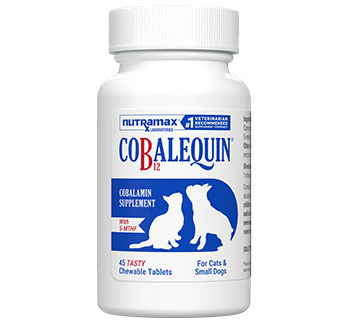 COBALEQUIN® B12 COBALAMIN CHEWABLE TABLETS FOR CATS/S DOGS 45/BT