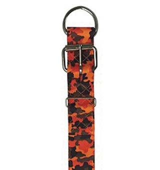 954 BIG DOGG HUNTING DBL LAYER COLLAR NYLON ORANGE CAMO 1-3/4 IN X 18 IN