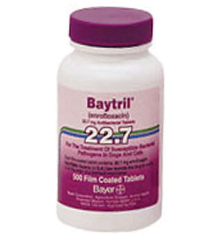 BAYTRIL® PURPLE TABLETS 22.7 MG 500/BOTTLE