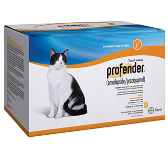 PROFENDER® CAT TOPI DEWORMER SOLUTION (RX) 0.7 ML >5.5-11 LB 40/PKG