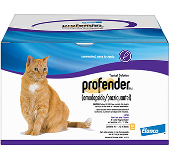 PROFENDER® CAT TOPI DEWORMER SOLUTION (RX) 1.12 ML >11-17.6 LB 20/PKG