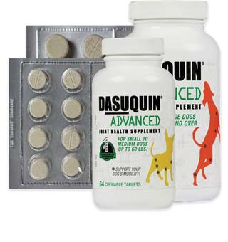 DASUQUIN® DOG ADVANCED JOINT SUPPLEMENT CHEW TAB S/MED 140/BT 4 BT/PKG