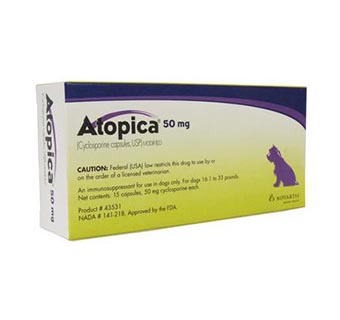 ATOPICA® CANINE PURPLE (50 MG) 15 CAPSULES (RX)