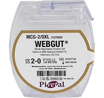 PIVETAL® WEBGUT™ SUTURES 2/0 - 100 M