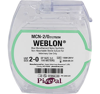 PIVETAL® WEBLON™ SUTURES 2/0 100 M 1/PKG