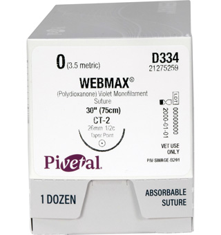 PIVETAL® WEBMAX™ SUTURES D334 30 IN (CT-2) 12/BOX