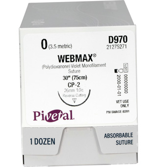 PIVETAL® WEBMAX™ SUTURES D970 30 IN (CP-2) 12/BOX