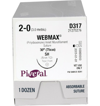 PIVETAL® WEBMAX™ SUTURES D317 30 IN (SH) 12/BOX