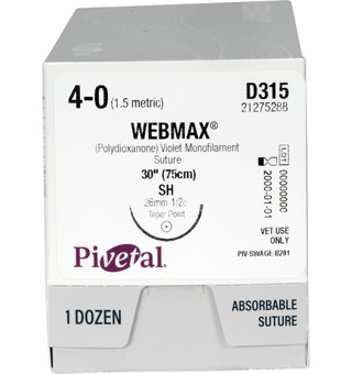PIVETAL® WEBMAX™ SUTURES D315 30 IN (SH) 12/BOX