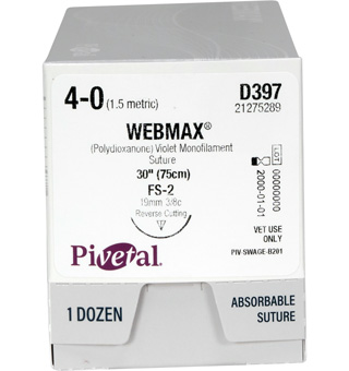 PIVETAL® WEBMAX™ SUTURES D397 30 IN (FS-2) 12/BOX