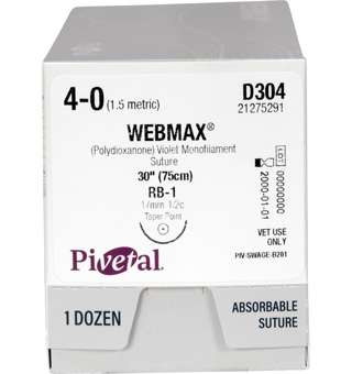 PIVETAL® WEBMAX™ SUTURES D304 30 IN (RB-1) 12/BOX