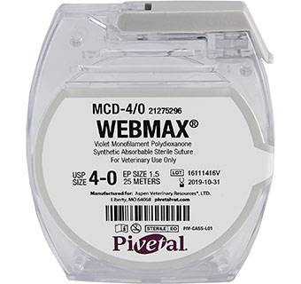 PIVETAL® WEBMAX™ SUTURES 4/0 - 25 M
