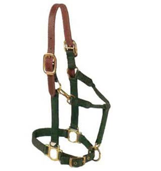 11-15 BACSL LEATHER HALTER WITH ADJ CHIN/SNAP AND CROWN L BLACK