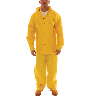 DURASCRIM™ S56307 3-PIECE RAIN SUIT PVC ON POLYESTER YELLOW 5XL