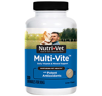NUTRI-VET MULTI-VITE DOG VITAMIN CHEWS 120/PKG