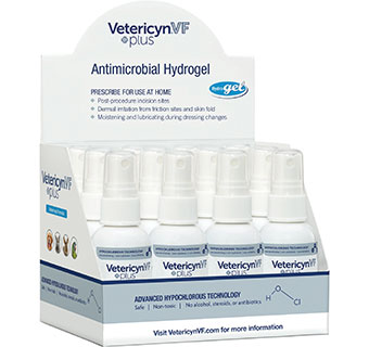 VETERICYN PLUS® VF ANTIMICROBIAL WOUND & SKIN HYDROGEL POP KIT 2 OZ 12/PKG