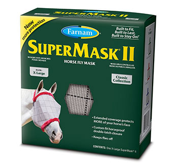 SUPERMASK® II CLASSIC HORSE FLY MASK XL