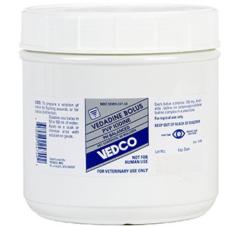 VEDADINE BOLUS PVP IODINE 50/PKG