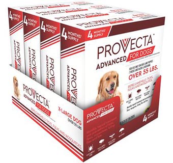 PROVECTA™ ADVANCED FOR DOGS OVER 55 LB – RED 4 X 4 DOSES/BOX